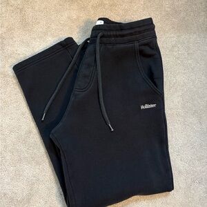 Hollister XS Men’s Black Baggy open bottom sweatpants
